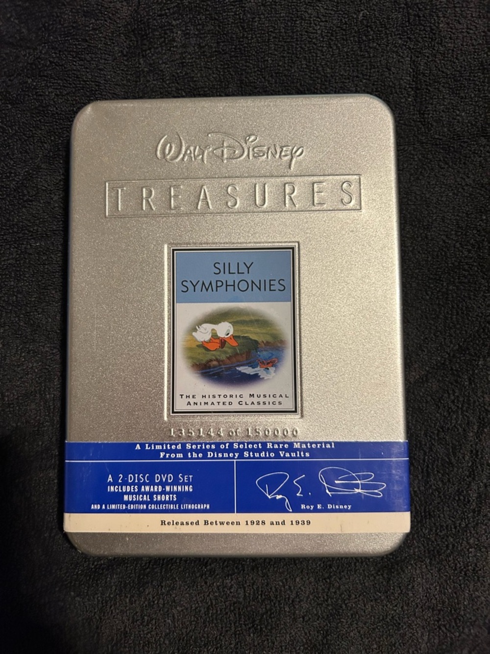 Disney Silver Treasures "Silly Symphonies" Collectible DVD Tin
